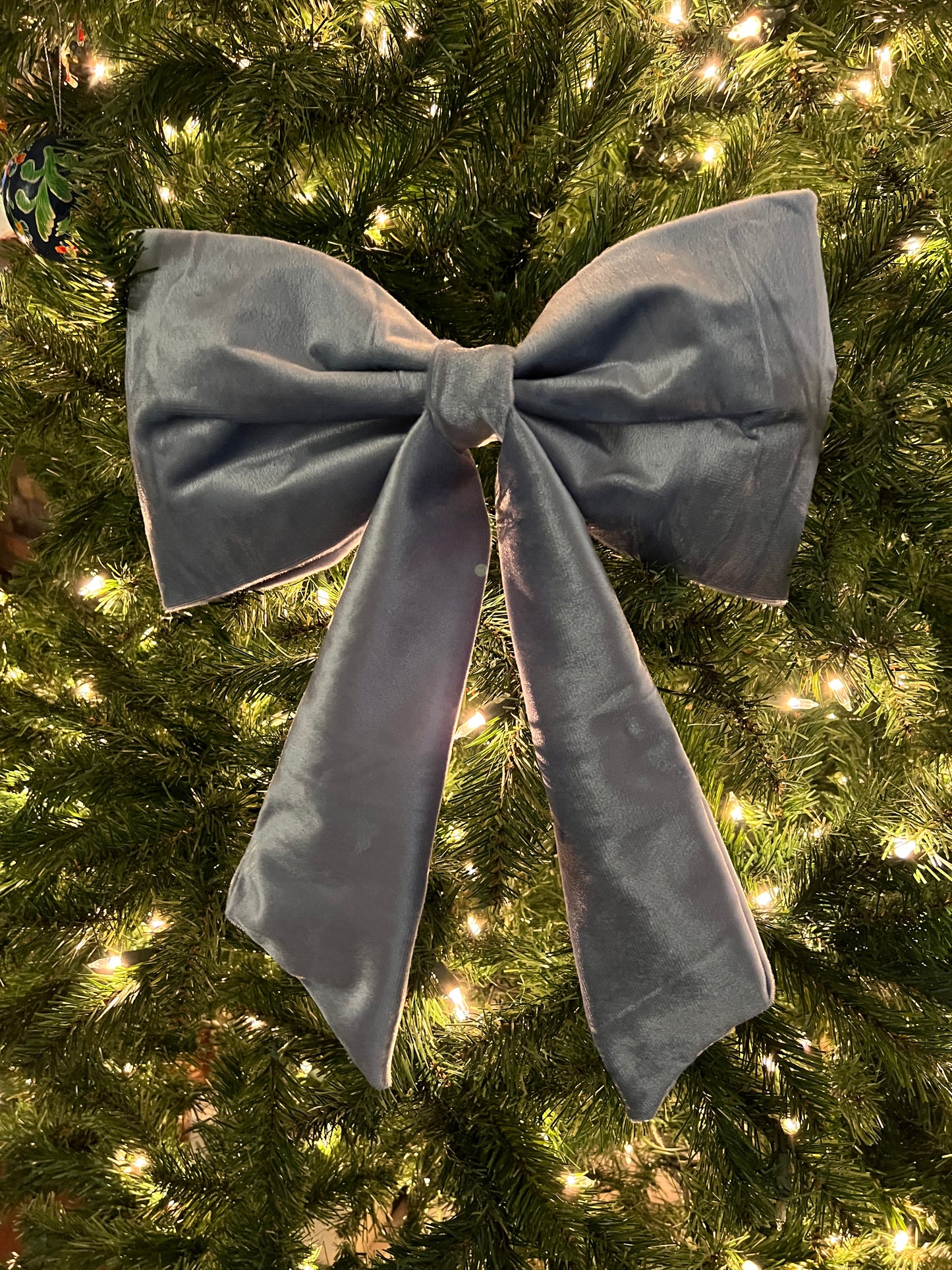 Blue Velvet Bow